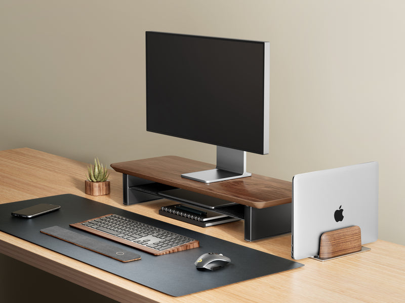 Alberenz® Supporto per monitor in legno di noce - 1 monitor