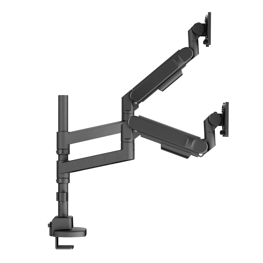Alberenz® Braccio doppio Heavy Duty a molla a gas (2 schermi fino a 57 pollici)