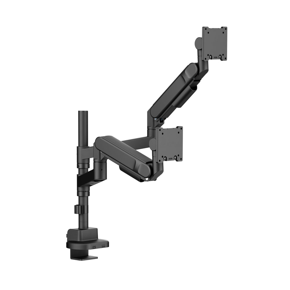 Alberenz® Braccio doppio Heavy Duty a molla a gas (2 schermi fino a 57 pollici)