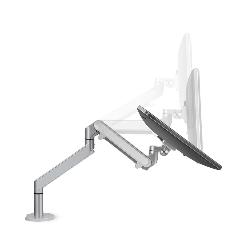 Alberenz® Braccio Doppio per Monitor con Molla a Gas Argento