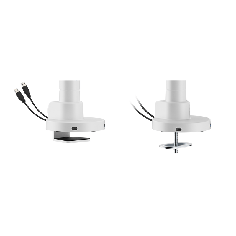 Alberenz® Supporto per monitor a molla a gas resistente bianco (fino a 57 pollici)