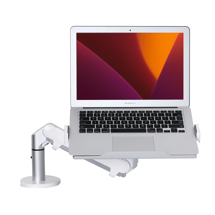 Alberenz® Braccio per Laptop a Molla a Gas Argento