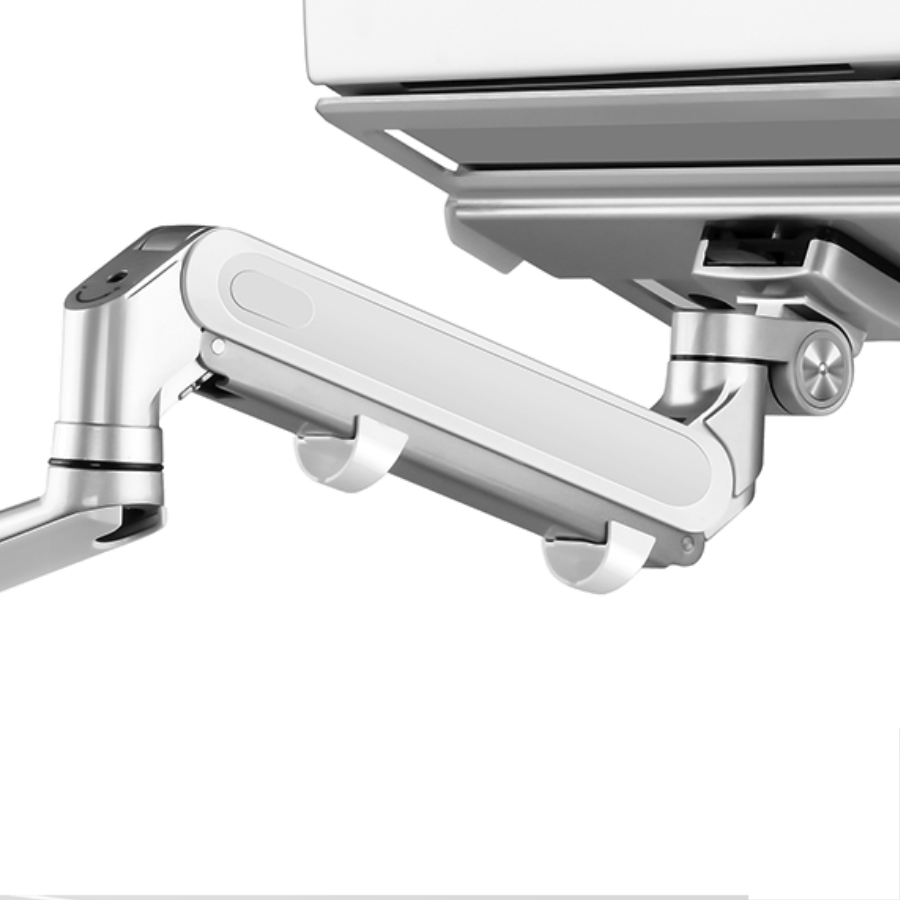Alberenz® braccio per monitor laptop con molla a gas argento
