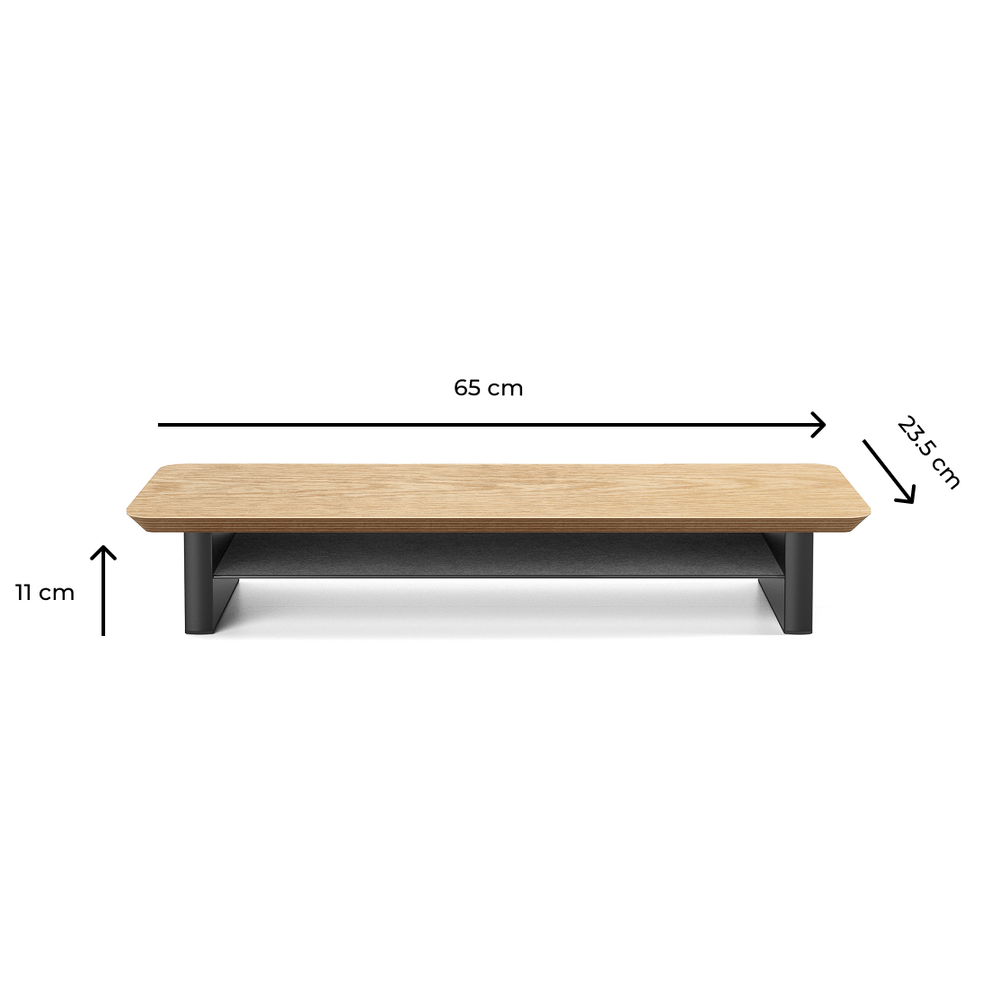 Alberenz® Supporto per monitor in legno di quercia - 1 monitor