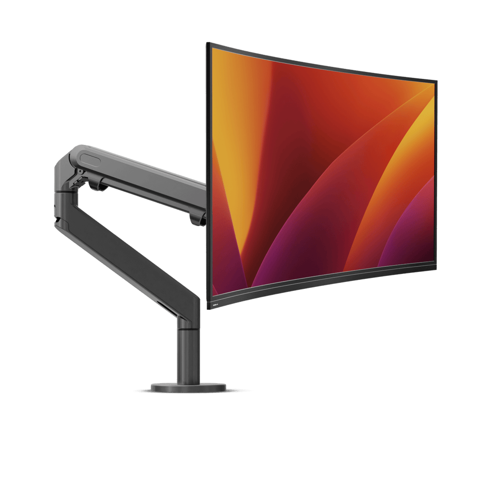 Alberenz® Braccio Singolo per Monitor a Molla a Gas Grigio Scuro