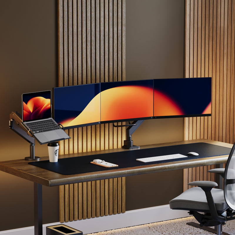 Supporto per monitor Alberenz® per 3 schermi