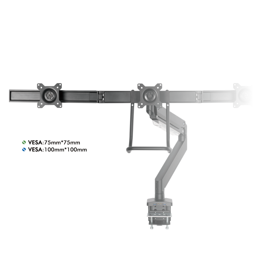 Supporto per monitor Alberenz® per 3 schermi