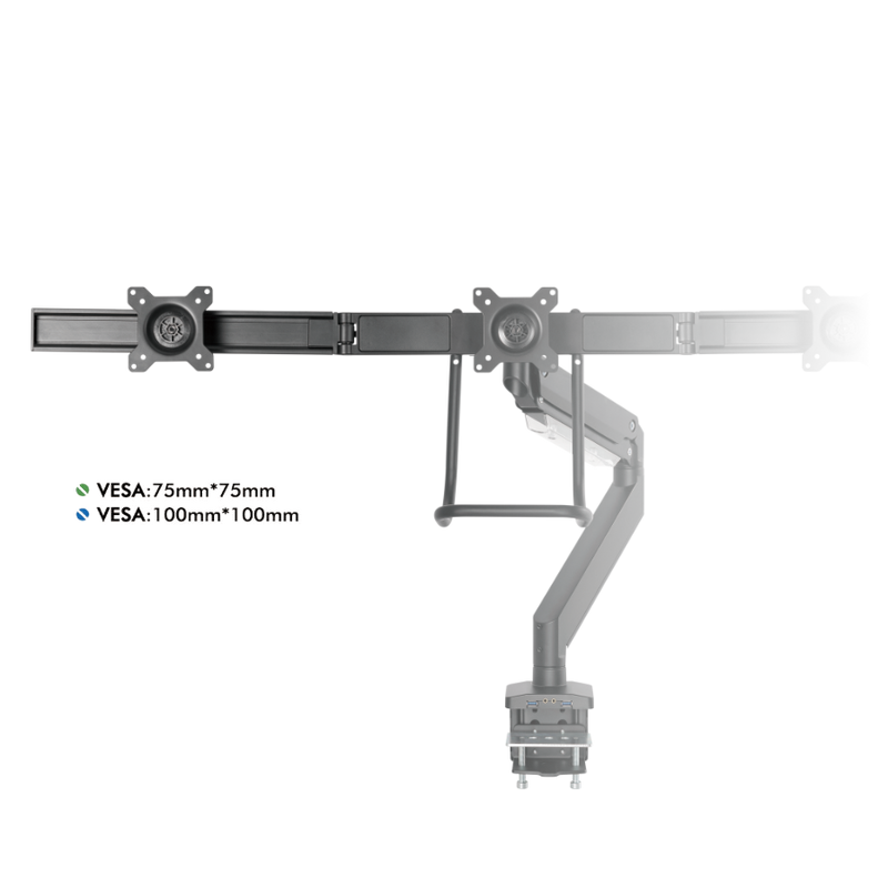 Supporto per monitor Alberenz® per 3 schermi