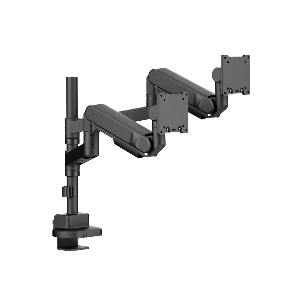 Alberenz® Braccio doppio Heavy Duty a molla a gas (2 schermi fino a 57 pollici)