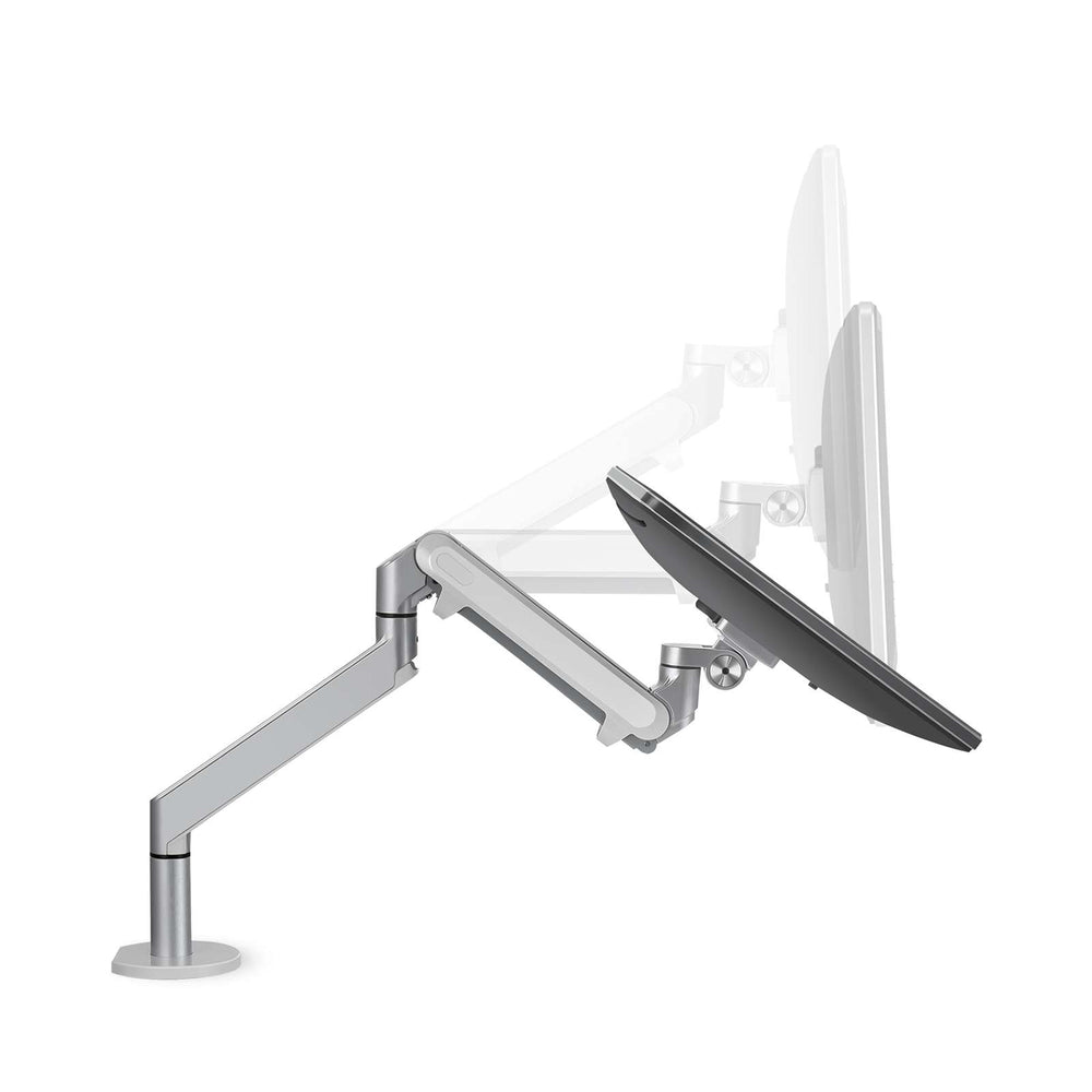 Alberenz® Braccio Doppio per Monitor con Molla a Gas Argento