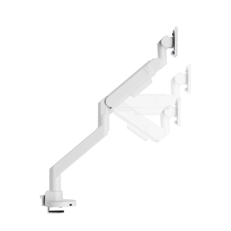 Alberenz® Supporto per monitor a molla a gas resistente bianco (fino a 57 pollici)