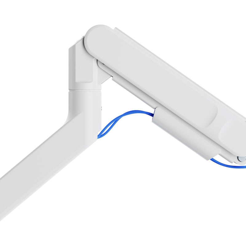 Alberenz® Supporto per monitor a molla a gas resistente bianco (fino a 57 pollici)