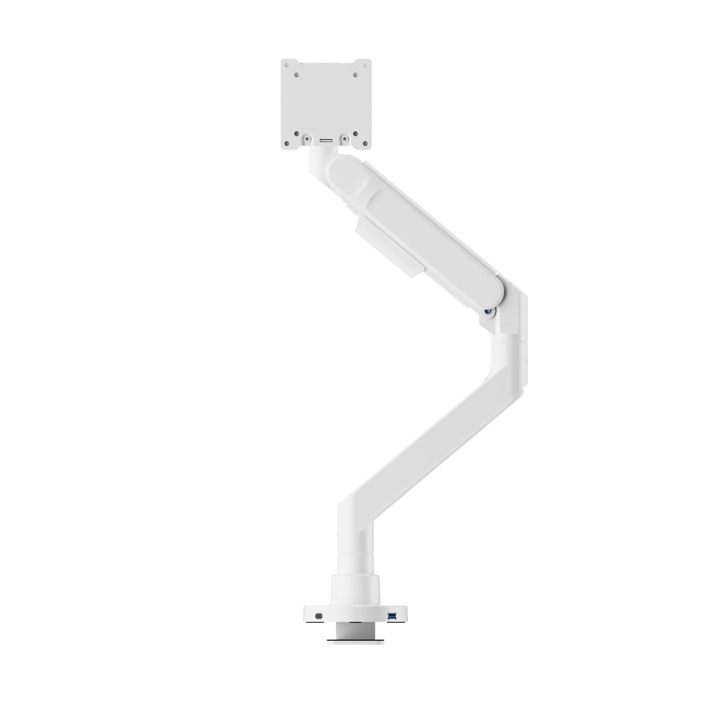 Alberenz® Supporto per monitor a molla a gas resistente bianco (fino a 57 pollici)