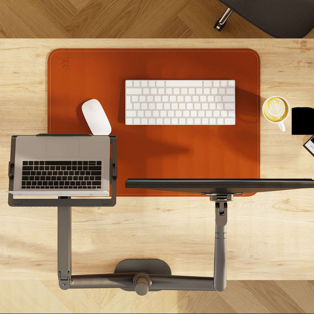 Alberenz® braccio per monitor per laptop con molla a gas nero