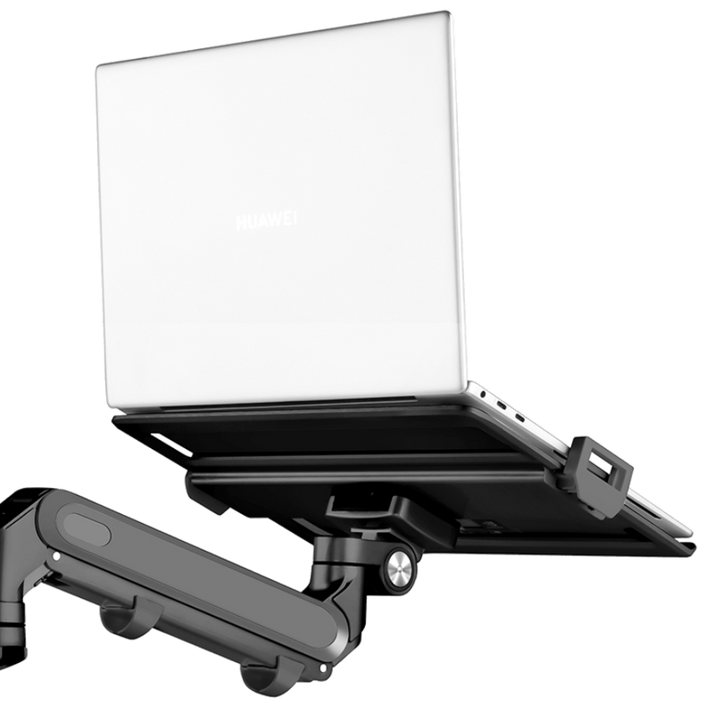 Alberenz® braccio per monitor per laptop con molla a gas nero