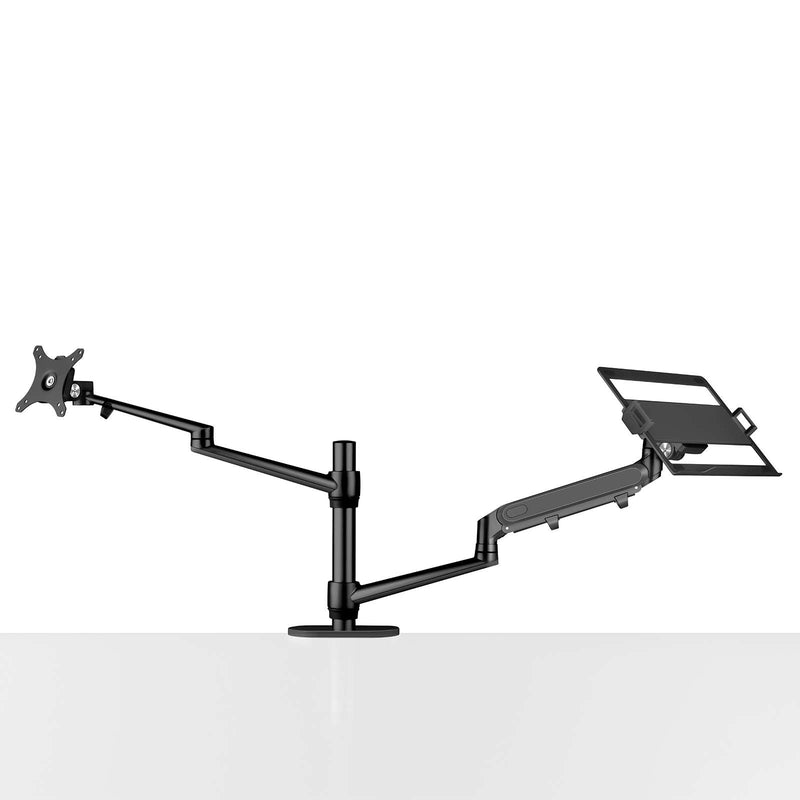 Alberenz® braccio per monitor per laptop con molla a gas nero