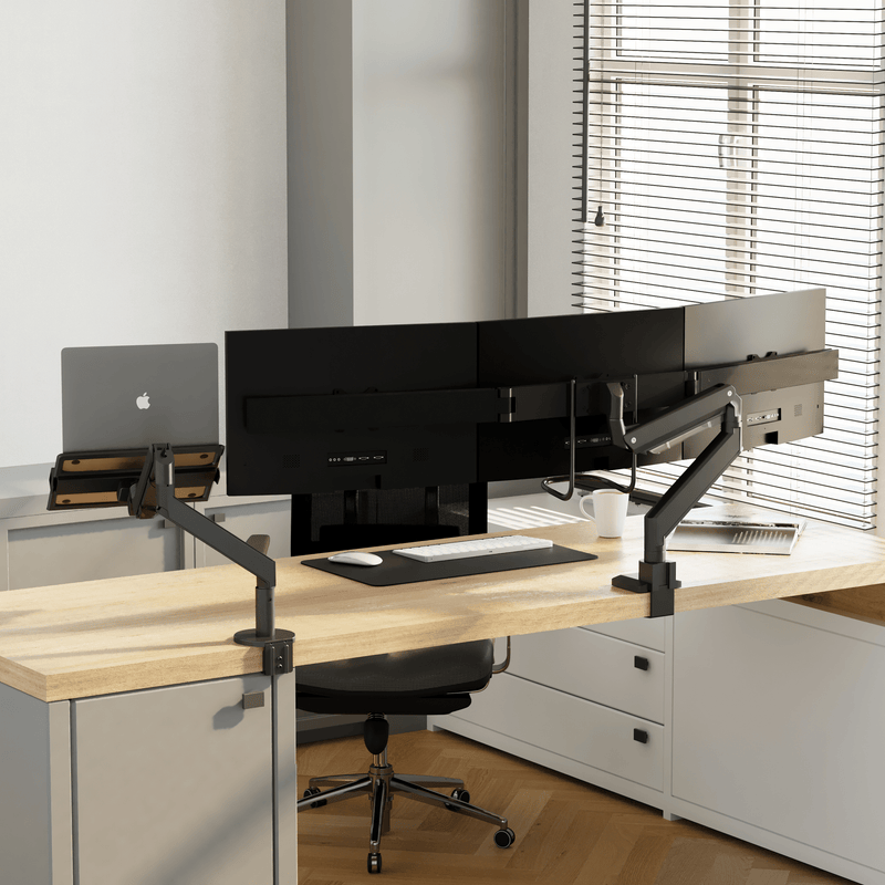 Supporto per monitor Alberenz® per 3 schermi