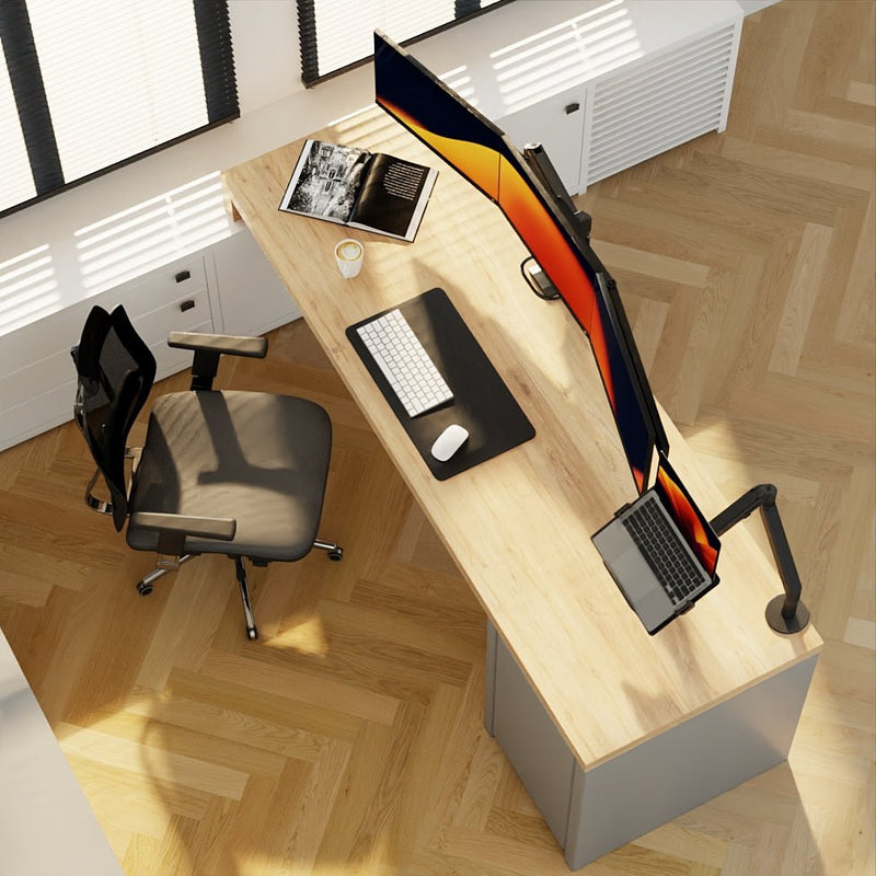 Supporto per monitor Alberenz® per 3 schermi