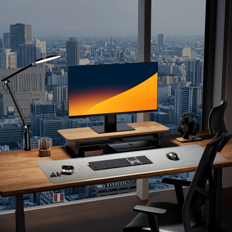 Alberenz® Supporto per monitor in legno di quercia - 1 monitor