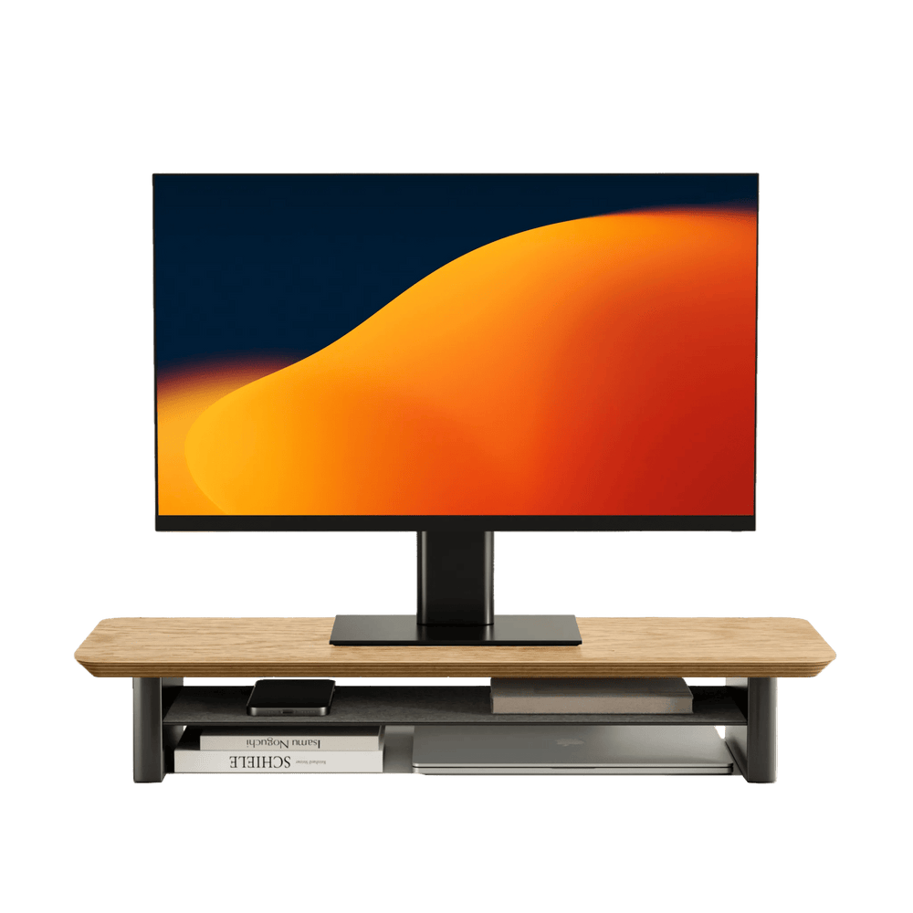 Alberenz® Supporto per monitor in legno di quercia - 1 monitor
