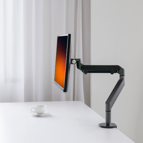 Alberenz® Braccio Singolo per Monitor a Molla a Gas Grigio Scuro