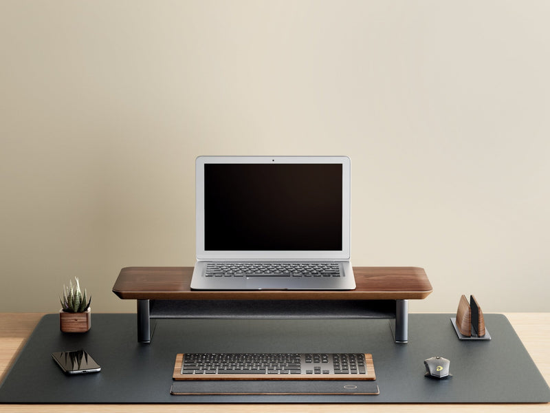 Alberenz® Supporto per monitor in legno di noce - 1 monitor