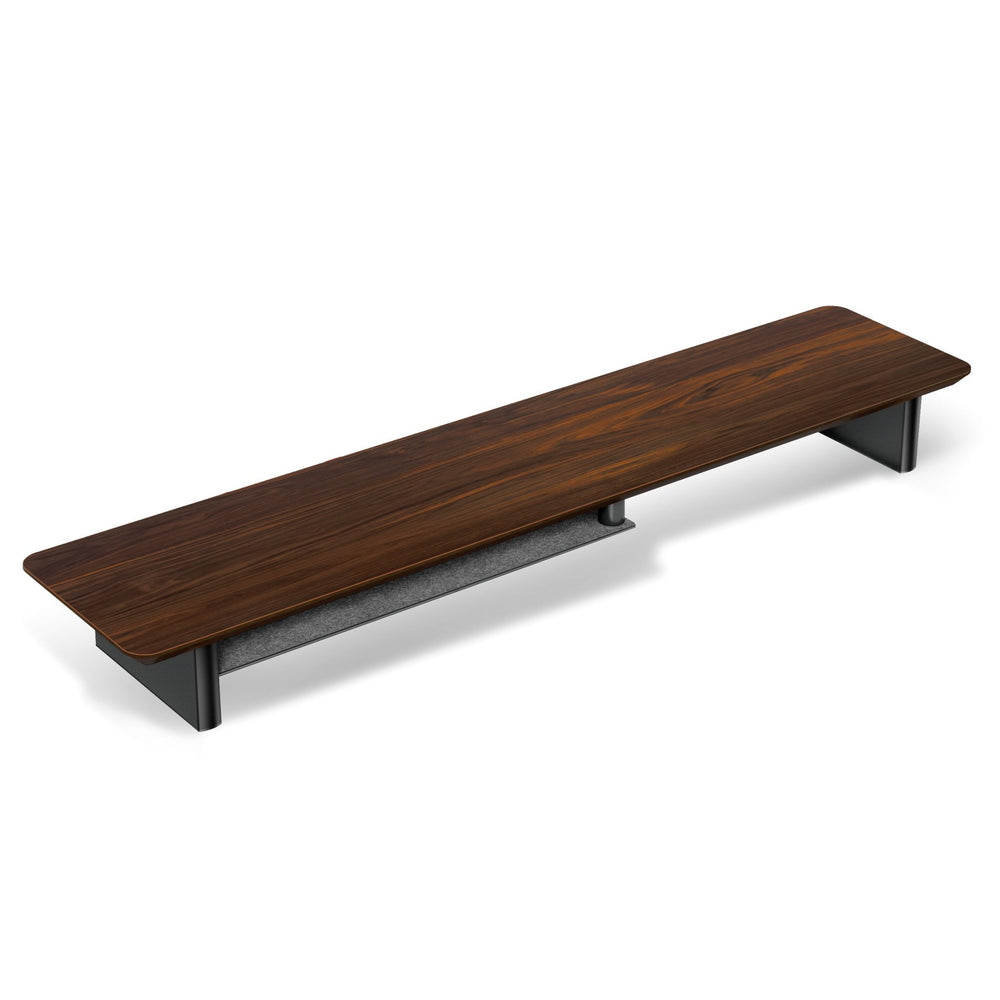 Alberenz® Supporto per monitor in legno di noce - 2 monitor