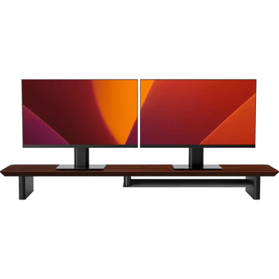 Rialzo per monitor in noce