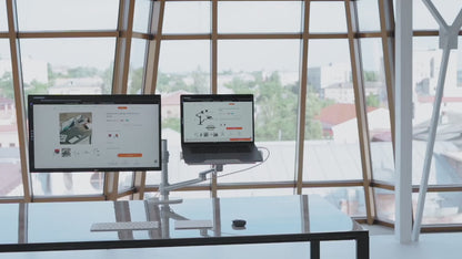 Alberenz® braccio per monitor da laptop argento