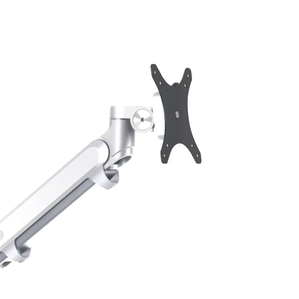 Alberenz® Braccio Singolo per Monitor a Molla a Gas Argento