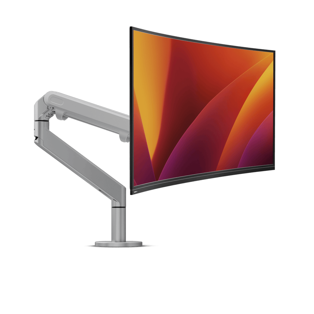 Alberenz® Braccio Singolo per Monitor a Molla a Gas Argento